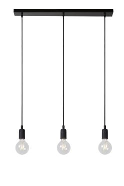 Lucide Fix - lampe suspendue - 75 x 8 x 112,5 cm - noir