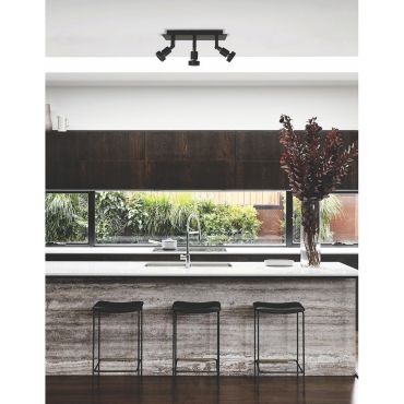 Artdelight Tech - spot en saillie 3L - 35 x 10 x 18,5 cm - noir