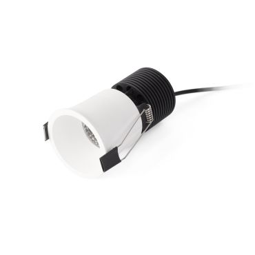 Faro Fox - spot à encastrer - Ø 65 mm, Ø 55 mm à encastrer - 10W LED dimmable inclus - blanc mat