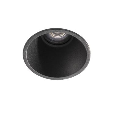 Faro Fresh - spot encastrable - Ø 89 mm, Ø 83 mm encastrable - IP65 - noir mat