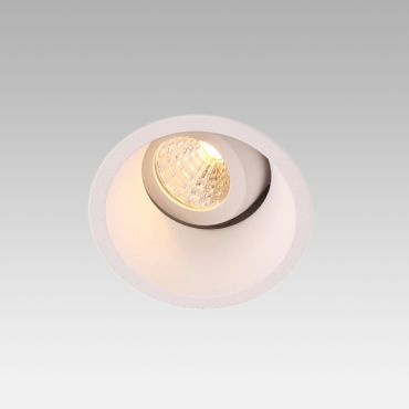 Faro Fox Orientable - spot à encastrer - Ø 50 mm, Ø 45 mm à encastrer - 3-5W LED dimmable inclus - blanc mat