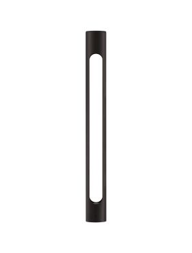 Nova Luce Ellery - lampe de jardin - Ø 8 x 80 cm - 12W LED inclus - IP65 - noir sablé