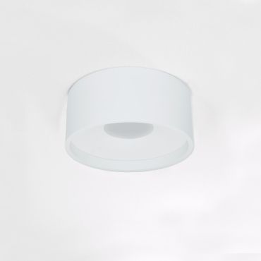 Artdelight Oran - plafonnier - Ø 12 x 5 cm - 10W LED dimmable inclus - IP54 - blanc