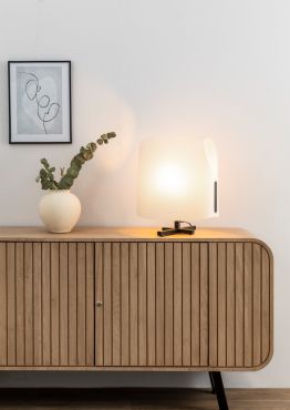 Faro Luang - lampe à poser - 42 x 30 x 46,5 cm - beige/noir