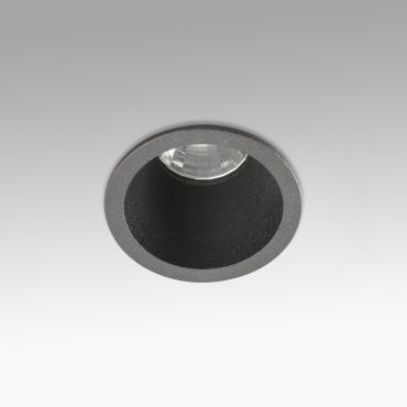 Faro Fox - spot à encastrer - Ø 40 mm, Ø 35 mm à encastrer - 3-5W LED dimmable inclus - noir mat - couleur de lumière blanc chaud