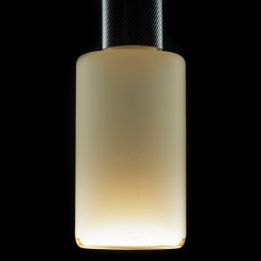 Segula Ampoule LED - Cylindre flottant - Ø 9 x 21 cm - E27 - 4,5W dimmable - 1900K - smokey frost