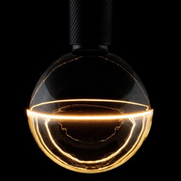Segula Ampoule LED - 2Tone Globe - Ø 12,7 x 18 cm - E27 - 5W dimmable - 1900K - noir et transparent