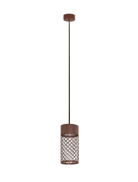 Nova Luce Motley - suspension extérieure - Ø 10 x 175 cm - 9W LED inclus - IP65 - corten