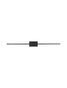 Nova Luce Azure - applique murale - 6,9 x 11,8 x 120,5 - 28,5W LED inclus - noir sable