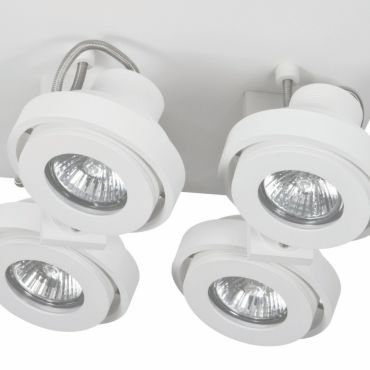 Artdelight Meist - spot en saillie 4L - 23 x 23 x 15 cm - blanc