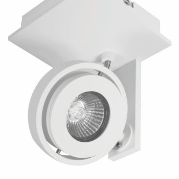 Artdelight Meist - spot en saillie 1L - 11,5 x 11,5 x 15 cm - blanc