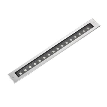 Faro Falls Orientable - spot extérieur au sol - 500 x 53 mm, 500 x 53 mm à encastrer - 18W LED inclus - IP67 - acier inoxydable satiné