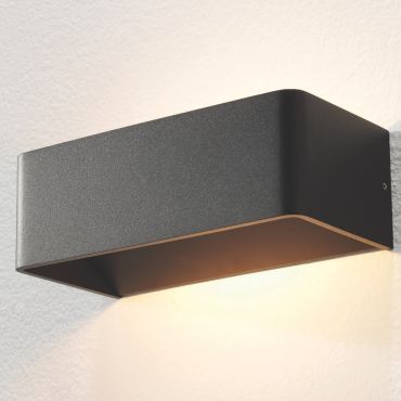 Artdelight Mainz - applique murale - 20 x 10 x 7 cm - 2 x 3W LED dimmable inclus - noir