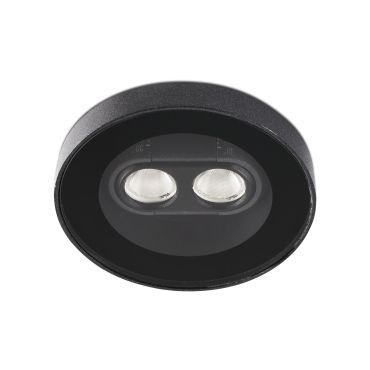 Faro Tras - projecteur de sol extérieur avec faisceau orientable - Ø 9,2 x 5,6 cm - 4W LED inclus - IP67 - noir
