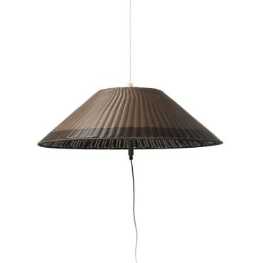 Faro Saigon - lampe portable avec prise - Ø 35 x 30,5 cm - IP65 - marron