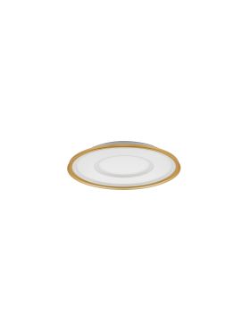 Nova Luce Figin - plafonnier avec télécommande - Ø 50 x 6,5 cm - 40W dimmable LED inclus - or sablé