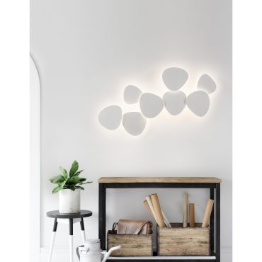 Nova Luce Cronus - applique murale - 16,5 x 8 x 18 cm - 10W LED inclus - blanc