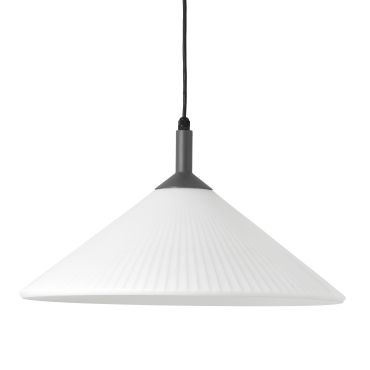 Faro Saigon - lampe suspendue - Ø 55 x 20 cm - IP65 - blanc mat
