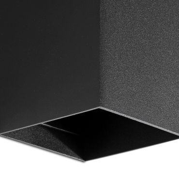 Faro Lune 2L - applique murale - 8 x 15,5 x 6,5 cm - noire