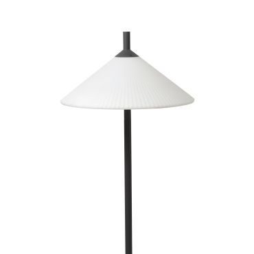 Faro Saigon - spot au sol sur piquet avec prise - Ø 55 x 135 cm - IP65 - blanc mat