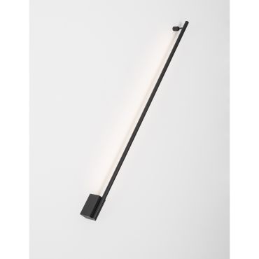 Nova Luce Gropius - applique murale - 90 x 7 x 3,5 cm - 15W LED inclus - noir sable