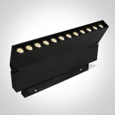 ONE Light Magnetic Linear Spots - Chemin lumineux magnétique linéaire à LED - 24,8 x 2,5 x 12 cm - 20W LED inclus - noir
