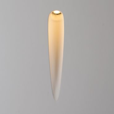 VK Lighting Gypsum - applique encastrée - 10 x 4,5 x 32 cm - 1W LED inclus - blanc