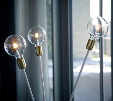 Daylight Italia Lampe LED Spiral Beauty - Ø 12,5 x 17,8 cm - E27 - 4,5W dimmable - 2700K - transparent