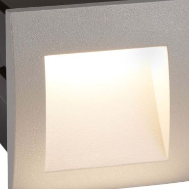 Searchlight Ankle - applique encastrée - 9 x 9 x 8 cm - 1W LED inclus - IP65 - gris