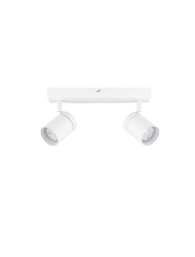 Nova Luce Alma - spot en saillie 2L - 37 x 13 x 12 cm - IP44 - blanc sablé