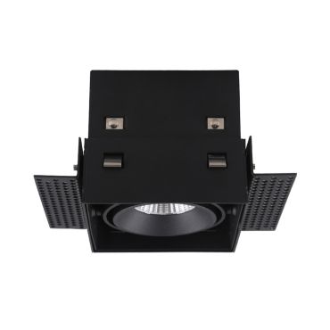Artdelight Trofa - spot encastré - 95 x 95 mm, 97 x 97 mm format encastré - noir