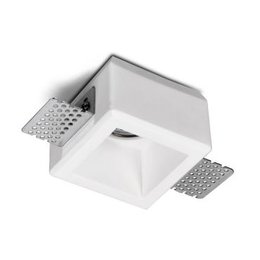 Artdelight Toure - spot encastrable - 80 x 80 mm, 83 x 83 mm encastrable - blanc