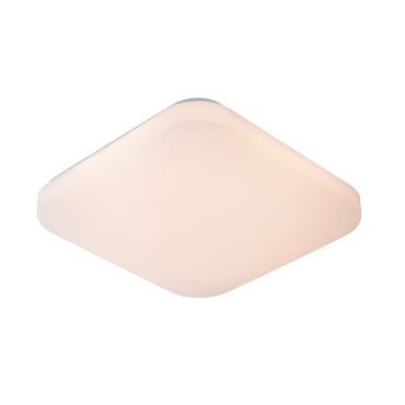Lucide Otis - plafonnier - 43 x 43 x 8 cm - 42W LED inclus - opale