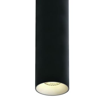SECONDE CHANCE - ONE Light Cylinder - lampe suspendue - Ø 7,5 x 240 cm - noir