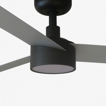 Faro Cruiser L - ventilateur de plafond avec lumière - Ø 132 cm - noir mat et aluminium