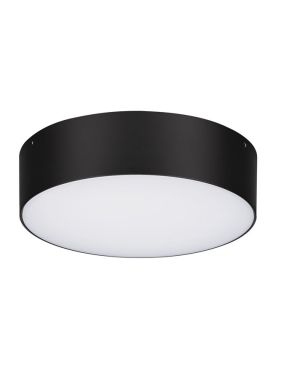 Nova Luce Judi - plafonnier - Ø 22 x 6 cm - 20W LED inclus - IP65 - noir