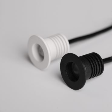 Nova Luce Tiny - spot à encastrer - Ø 25 mm, Ø 18 mm à encastrer - 1W LED inclus - IP44 - blanc
