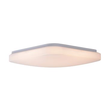 Lucide Otis - plafonnier - 28 x 28 x 6,5 cm - 20W LED inclus - opale