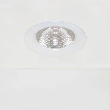 Artdelight Dawn - spot encastrable - Ø 115 mm, Ø 105 mm encastrable - 7W LED inclus - IP44 - blanc