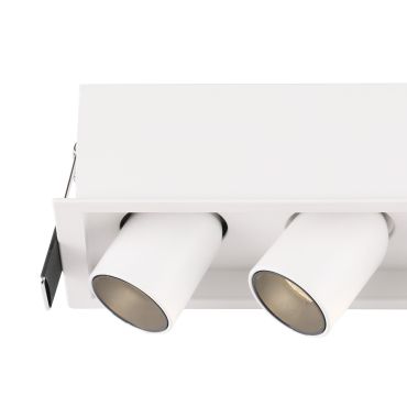 Nova Luce Desert - spot 3L - 15,7 x 6,2 x 6,6 cm - 3 x 3W LED inclus - blanc