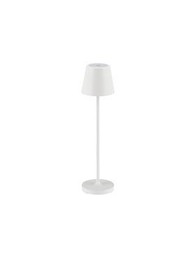 Nova Luce Petit - lampe de table rechargeable - Ø 7 x 28 cm - 2W dimmable LED inclus - IP54 - blanc